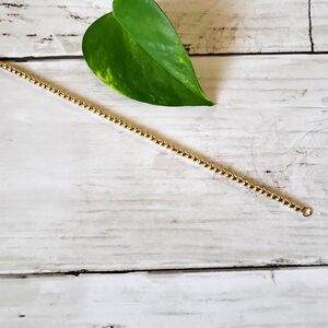 18 karat gold filled bead bracelet